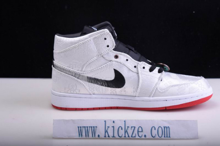 air jordan 1 mid "clot - fearless" - cu2804-100