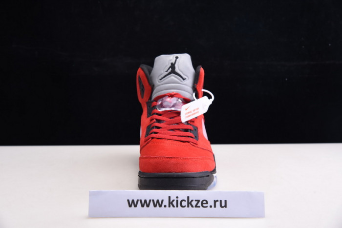 air jordan 5 raging bull 2021 red suede dd0587-600