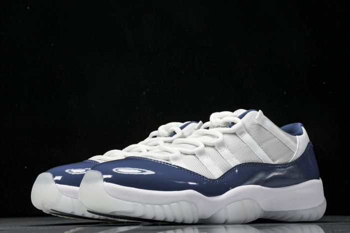 air jordan 11 low "midnight navy/diffused blue" fv5104-104