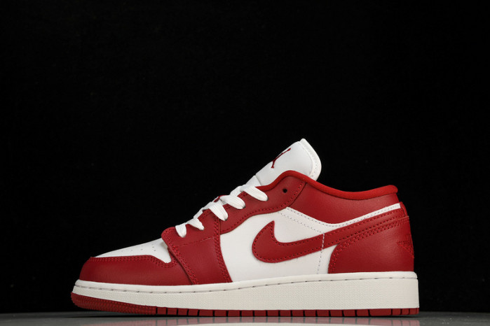 jordan 1 low gym red white - 553560-611