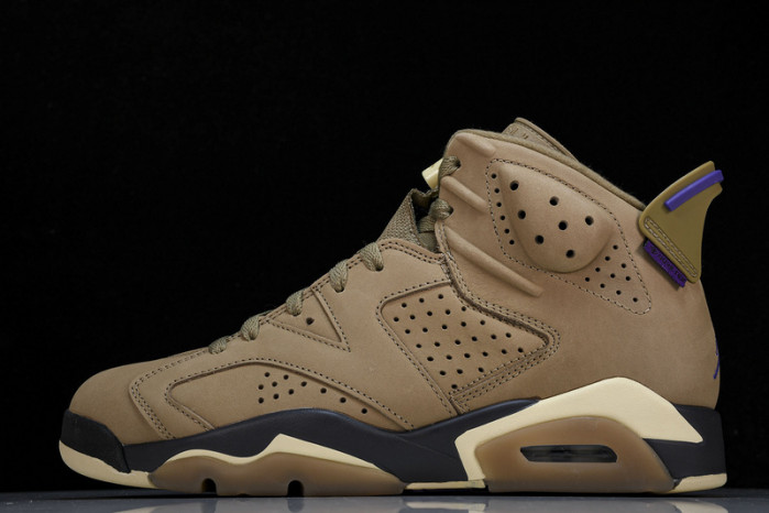 air jordan 6 gore-tex brown kelp fd1643-300
