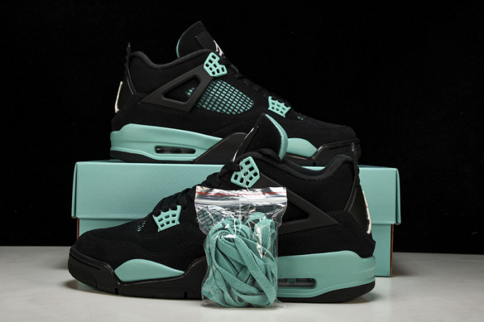 air jordan 4 black tiff any green bq7669-132