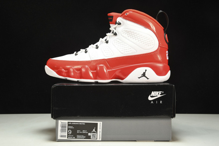 jordan 9 retro white gym red - 302370-160