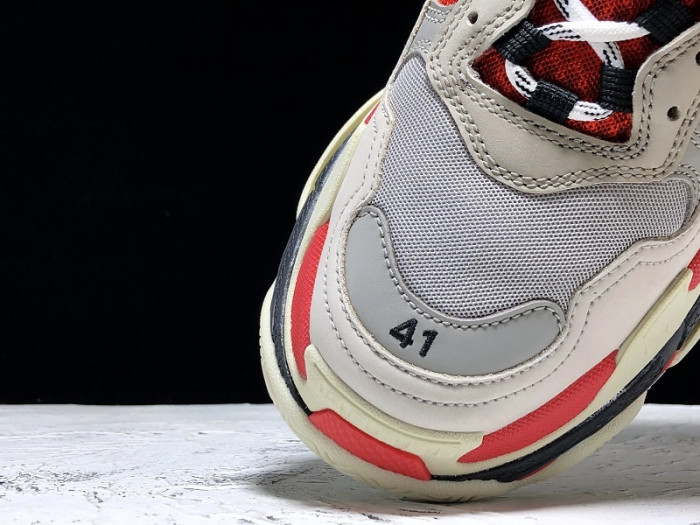 bl triple s trainers clear sole grey glof white 541624 w09oh 1009