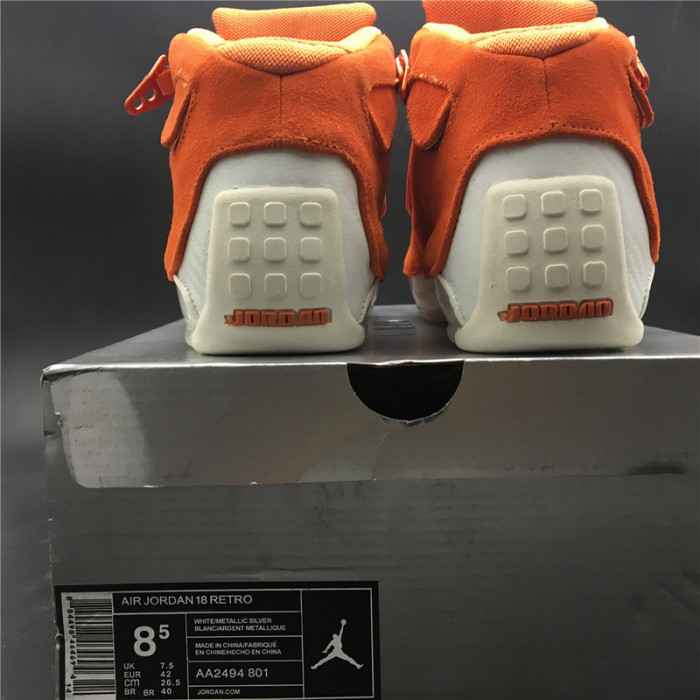 jordan 18 retro campfire orange - aa2494-801