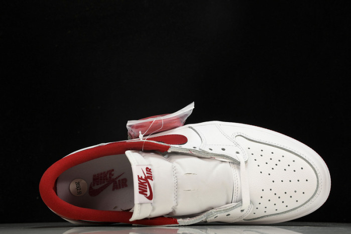 jordan 1 retro low white varsity red - 705329-101