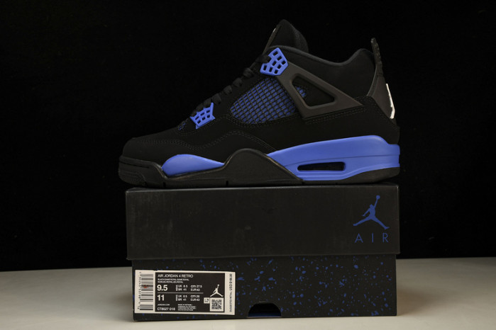 air jordan 4black game royal ct8527-017