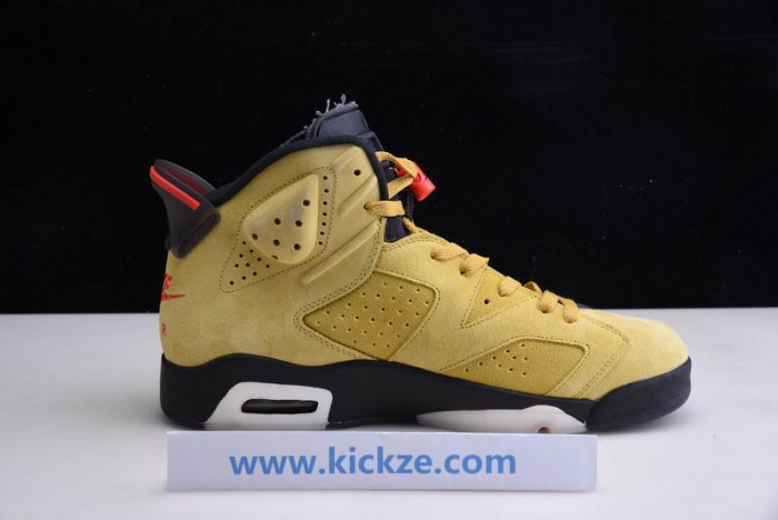 travis scott air jordan 6 yellow - cn1084-300
