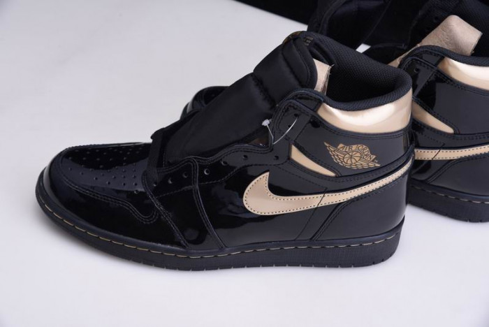 jordan 1 retro high black metallic gold (2020) - 555088-032