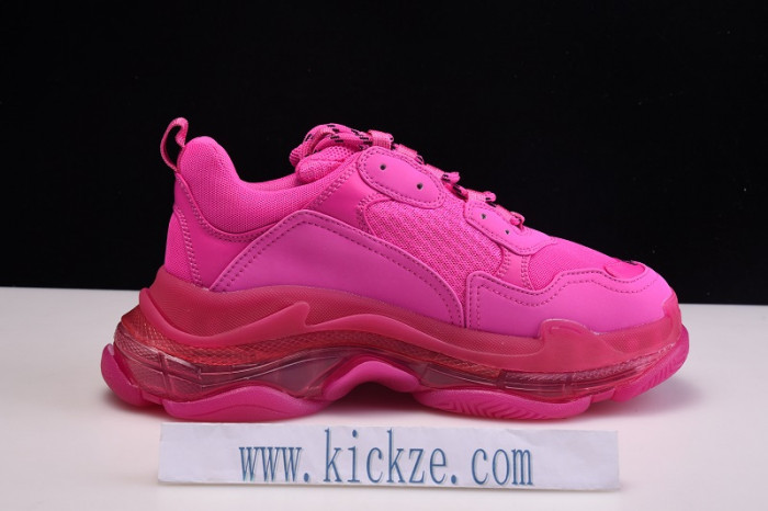 bl triple s trainers clear sole blue adn red 541624 w09o1 2132