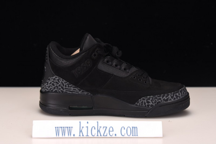 air jordan 3 retro black/dark -grey aj3-902027