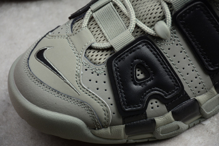 nike air more uptempo “dark stucco” dark stucco/black womens 415082-007