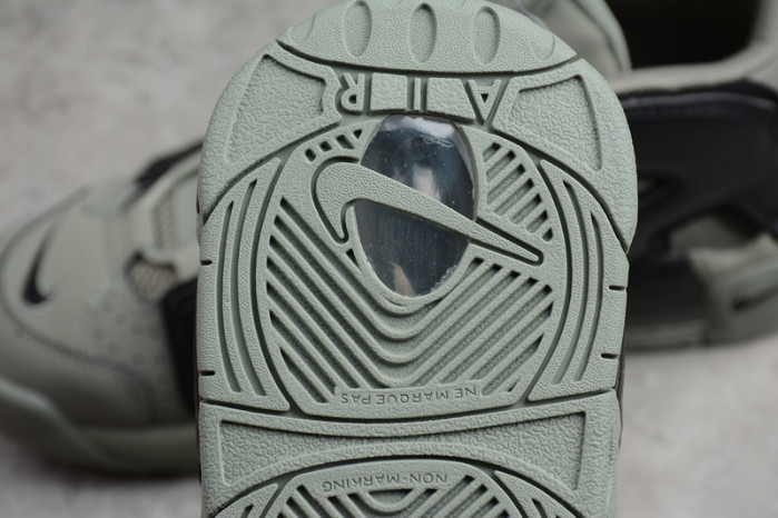 nike air more uptempo “dark stucco” dark stucco/black womens 415082-007