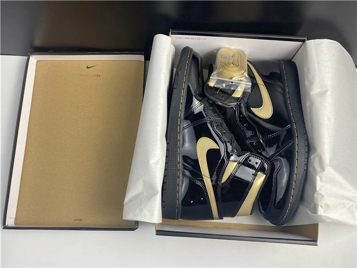 Jordan1 Retro Black Metallic Gold 555088- DailyWear 3771