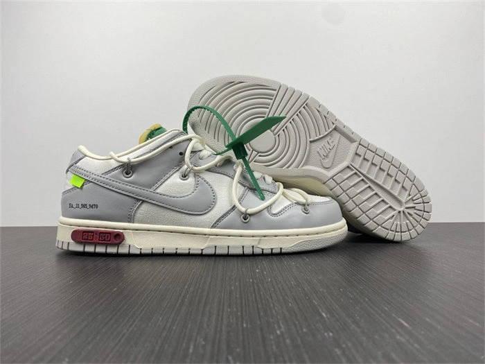 Vibrant Nike Dunk Low Off-White Lot 25 DM1602- 5081